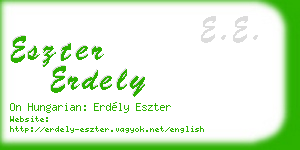 eszter erdely business card